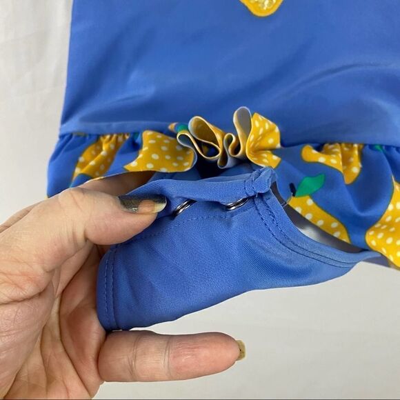 Cat & Jack Lemon One Piece Zip Swimsuit Size 2T - Picture 4 of 5